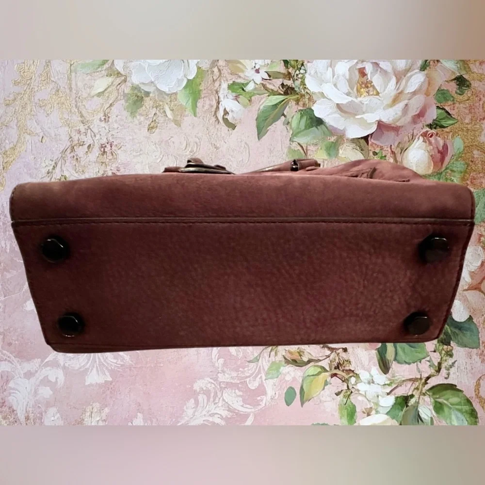 Rebecca Minkoff Small Jamie Satchel in Dark Cherry Suede